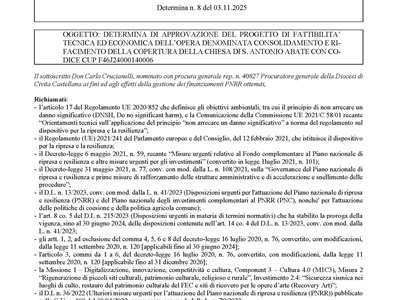 Determina n.8 - PNRR